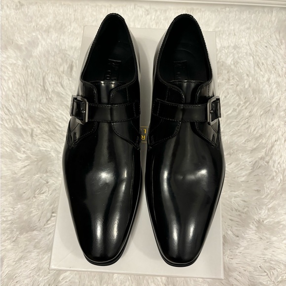 Versace Collection Men\'s Black Leather Dress Shoes main image 9